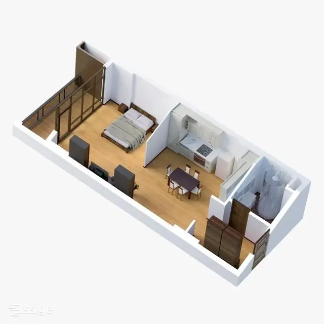 1-pok. mieszkanie 44 m², Airport District — zdjęcie 4 z 4