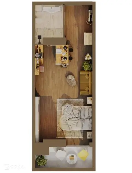 1-pok. mieszkanie 36 m², Airport District — zdjęcie 5 z 5