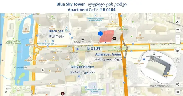 1-pok. mieszkanie 29 m², Khimshiashvili District